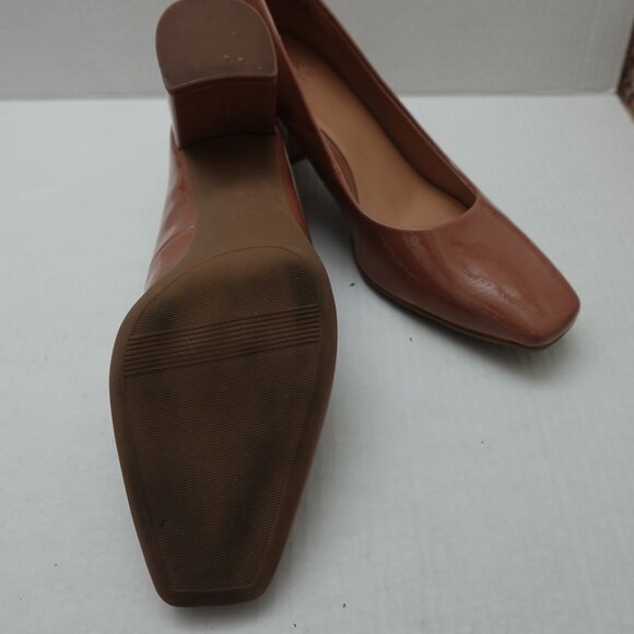 Naturalizer Nude Square Toe Pump Women's Sz 11M Minimalist Comfort Work Neutral - Picture 4 of 5